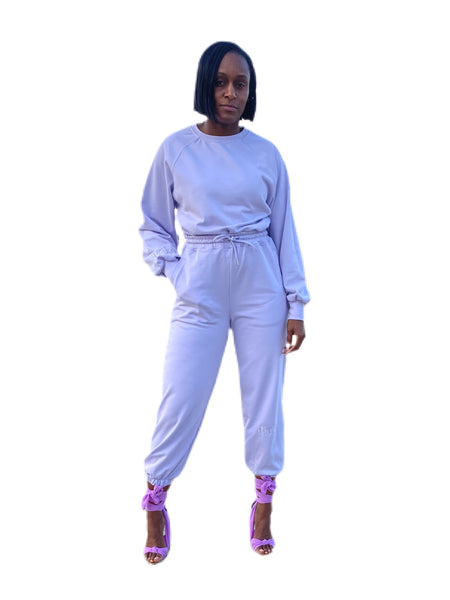 High Waisted Light Weight Sweat Pants